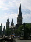 Bonn Minster, with Beethoven looking on
